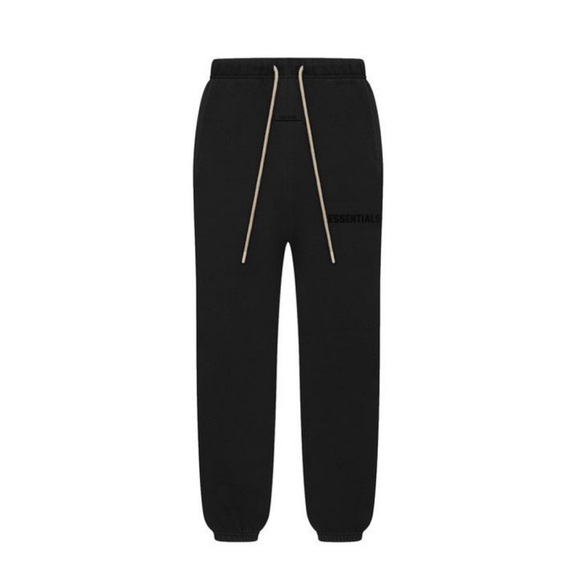 NEW with tags in bag Essentials Jet Black Jogger Pants AUTHENTIC